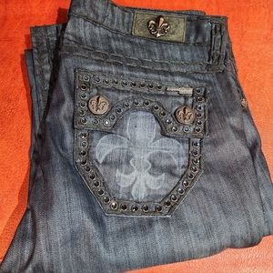 Rare Women's dark denim laguna beach blue jeans EUC